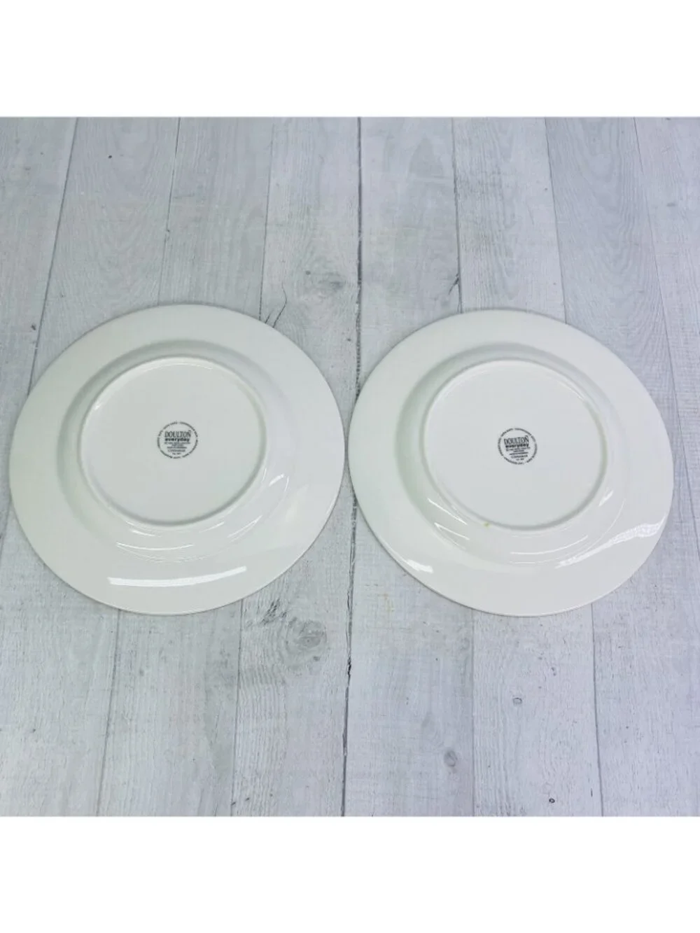 Royal Doulton  CINNABAR Fine China Floral Rim Chip Resistance Lunch Plate Set 4